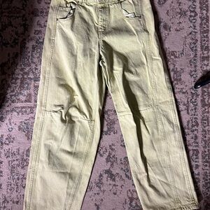 BDG Green Wide Leg (Barrel Knee) Jeans